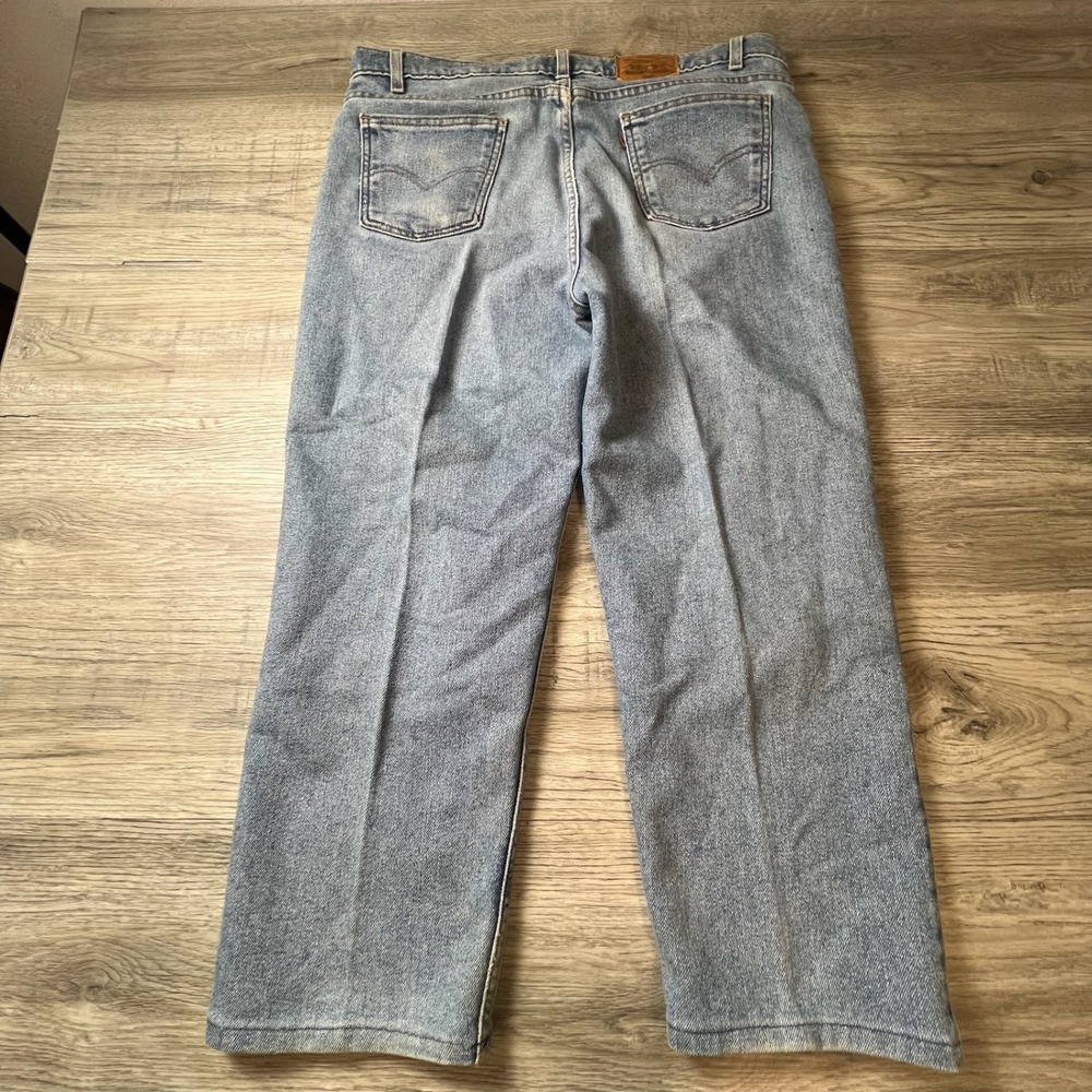Levi Strauss Signature 540 Jeans Mens W40 L30 Light Blue Flex Relaxed Straight